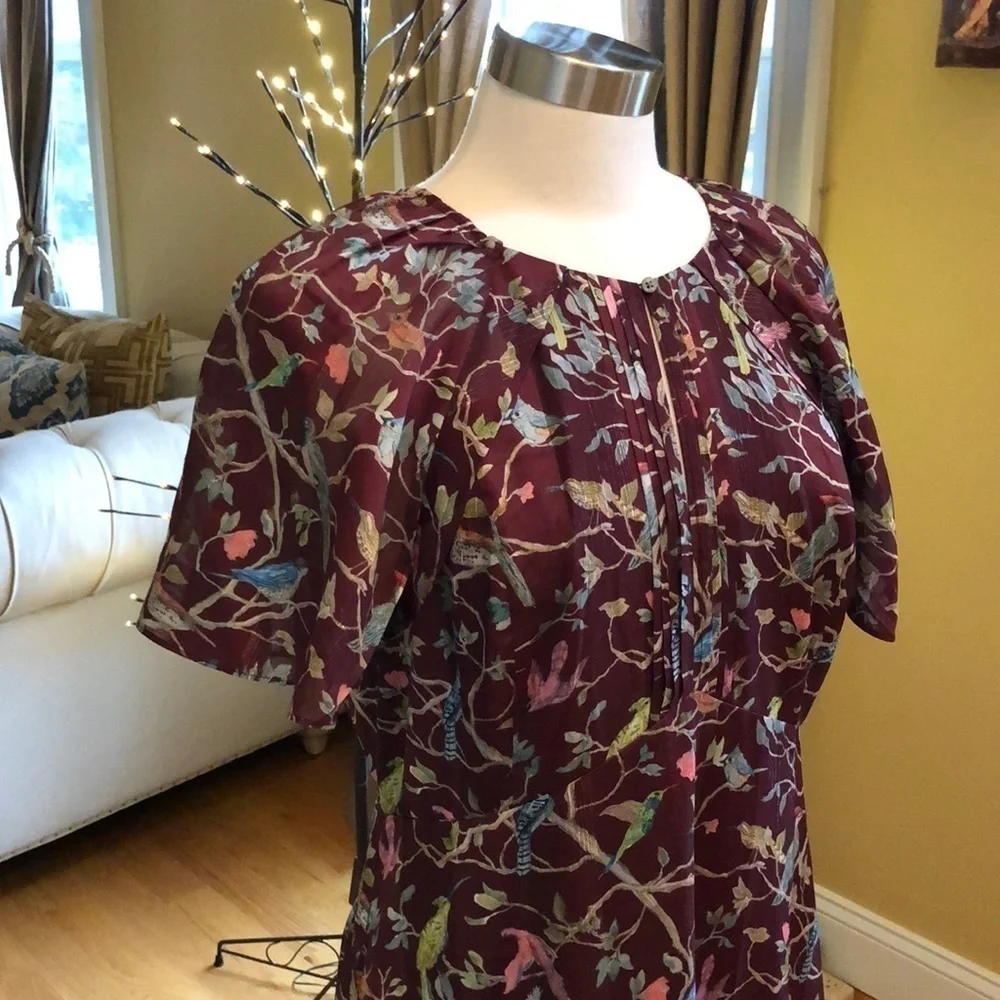 J. Crew Flutter Sleeve Maxi Dress Sz0